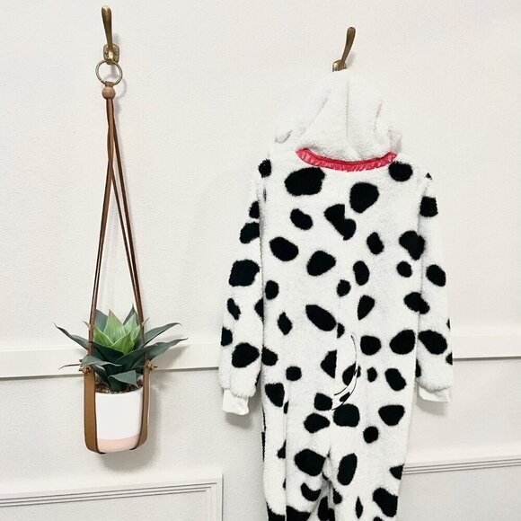 Disney Store Parks 101 Dalmatian Zip Front Sleeper Halloween Costume Size 9/10 - Picture 5 of 6